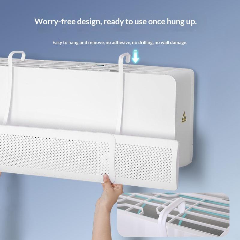 Wall-Mounted Air Outlet Baffle Anti-Direct Blowing Wind Deflector Hanging Conditioning Guide Cover Universal Windproof