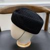 French Retro Mesh Wool Temperament Stewardess Hat Female Autumn and Winter Beret Medicine Box Hat Hepburn Style Elegant Top Hat