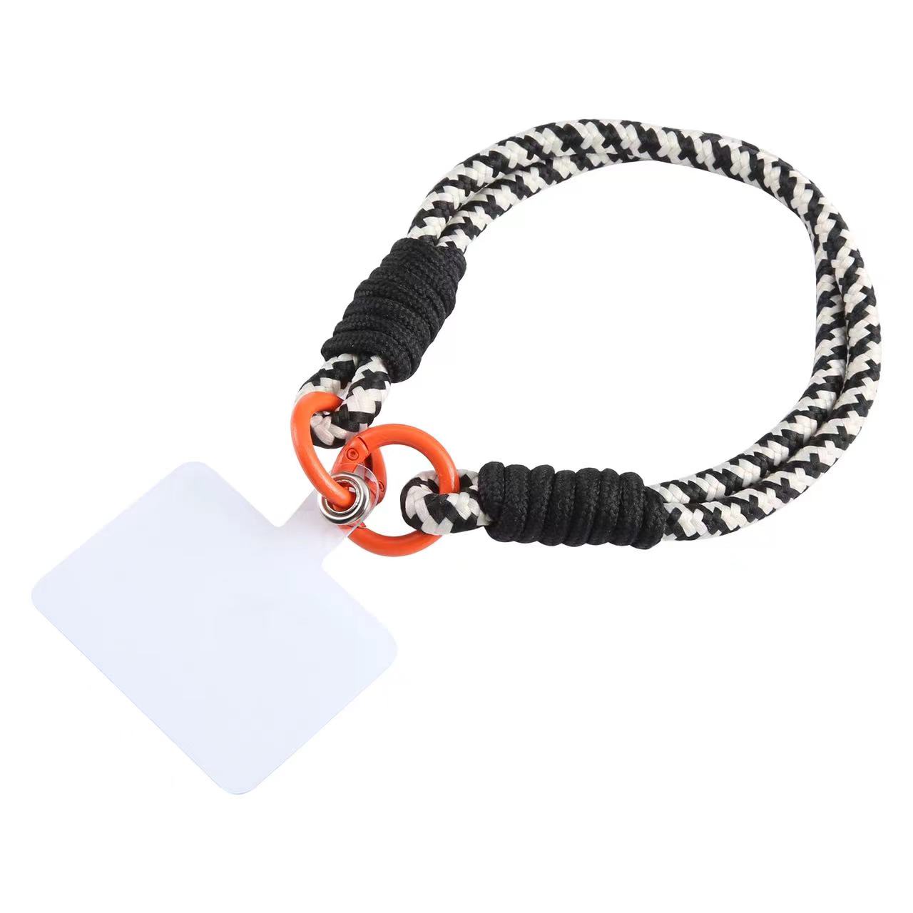 

Phone Lanyard Dual-Strand Nylon 26cm Short Wrist Strap Hand Strap with Tether Tab Green Green