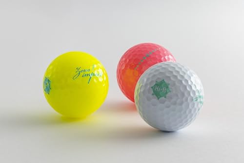 Kasco Zeus Impact Women's 3 Golf Balls, Pearl White