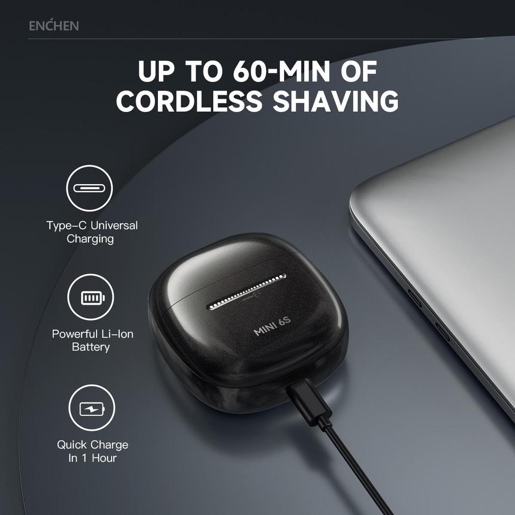 Xiaomi ENCHEN Mini 6S Mini Shaver 2D Face Razor Reciprocating Magnetic Head Shaver