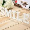 1 Pc White Wooden Letters Alphabet Wedding Birthday Party Home Decoration