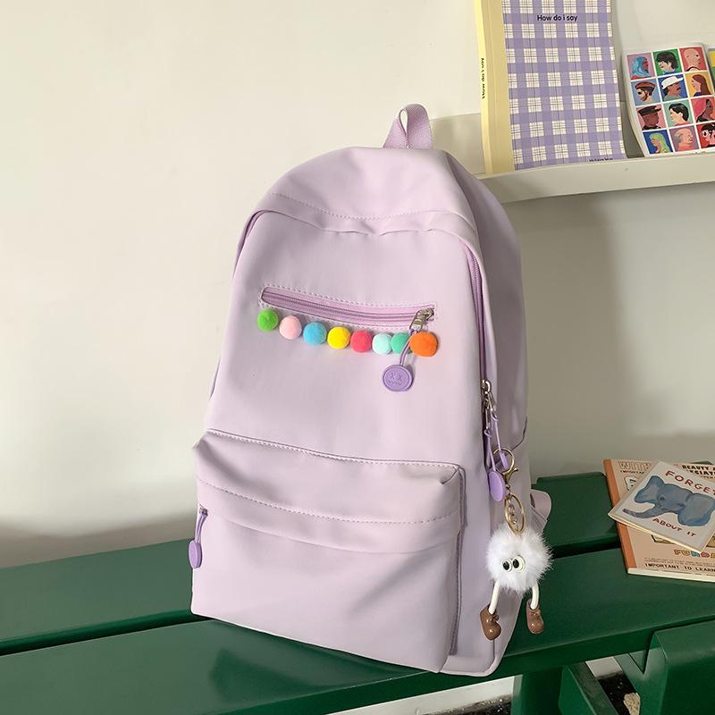 Small fresh and cute girl backpack, new large-capacity casual versatile student backpack