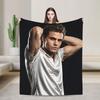 Soft Cozy Throw Blanket Travel Stefan Salvatore Blanket  Flannel Bedspread For Outdoor Funny Sofa Bed Cover