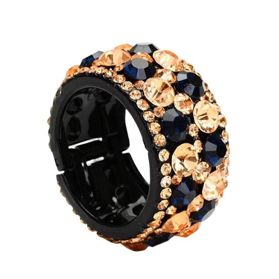 Non-slip Comb Design Elegant Ponytail Hair Clip Colorful Rhinestone Decor Ponytail Hairpin Styling Tool