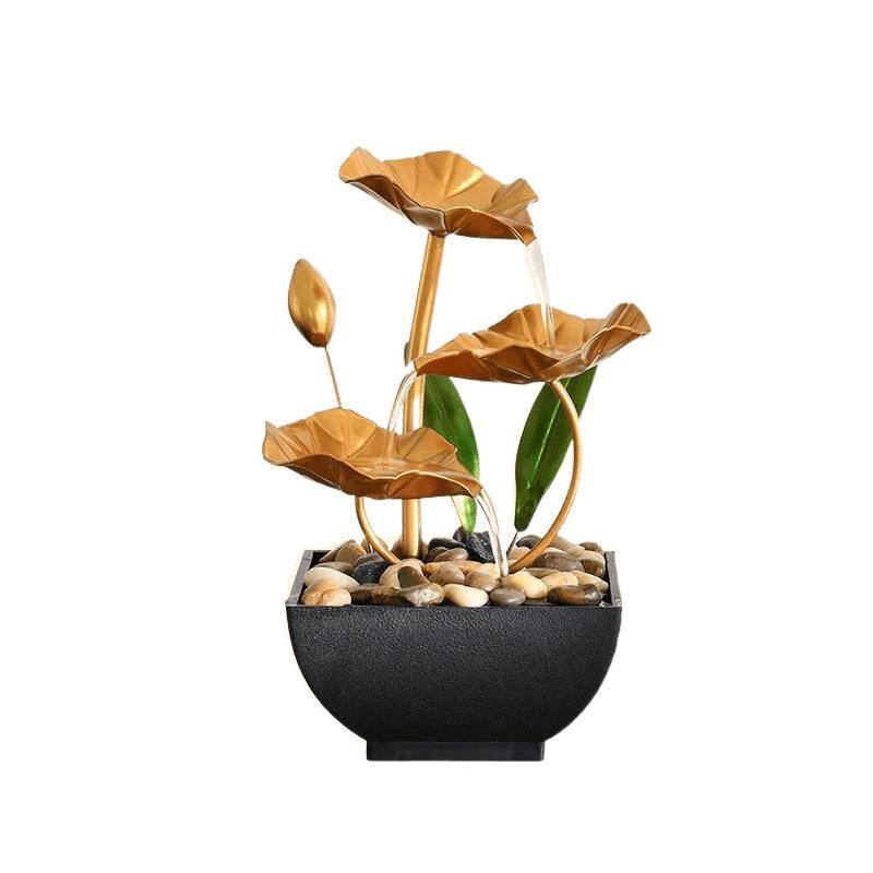 Cross-Border Iron Art Water Fountain Desktop Ornament - Creative Home Decoration