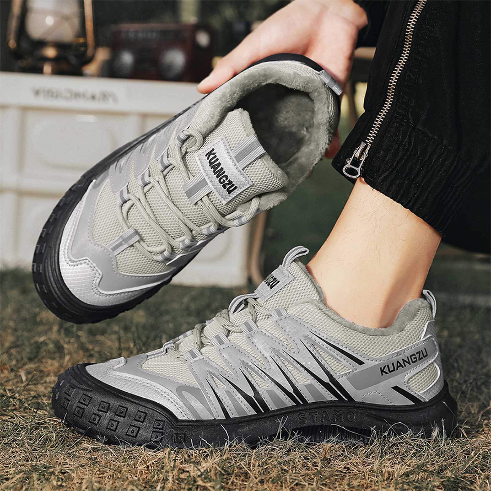 

Новая модная мужская зимняя теплая удобная спортивная обувь дышащие повседневные рабочие кроссовки для спортзала