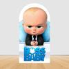 Šťastné narozeniny Boss Baby Oblouk Pozadí Kryt Klučičí Narozeniny Miminkovská Oslava Dekorace Fotografické Pozadí Rekvizity
