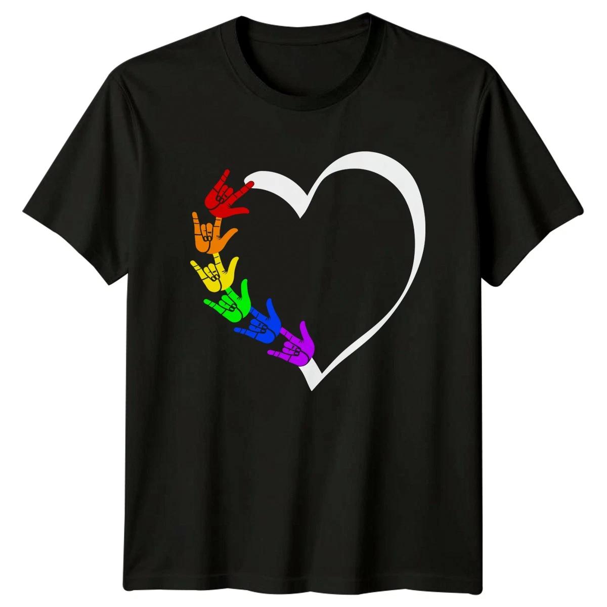 I Love You Womens T-Shirt Sign Language XXXL