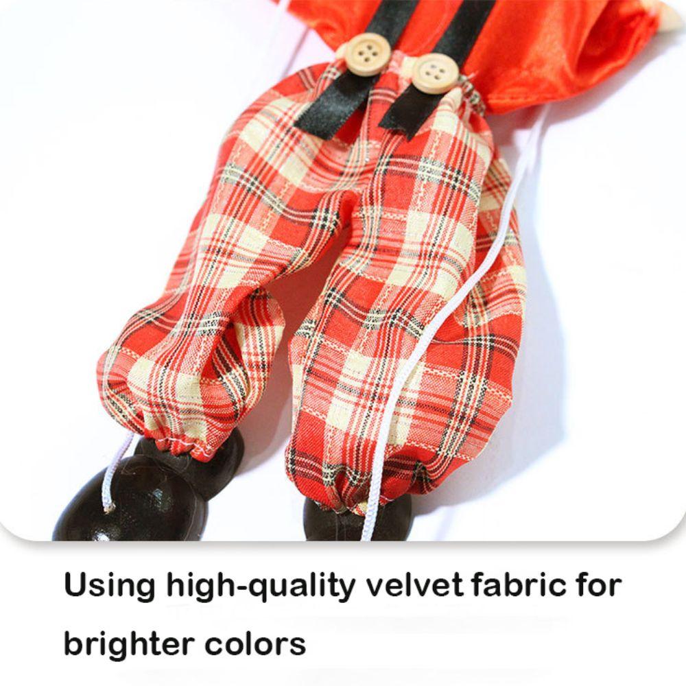 Durable Clown Puppet Portable Birthday Gift High Quality Pull Rope Doll  for Kids