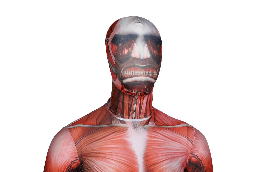 Attack on Titan Colossal Titan Full Body Zentai Cosplay Skin Tights Halloween Costume [kitamurasyokai] Costume, (L)