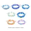 3 Pieces Wax Cord Braided Bracelet Multi-colored Beaded Shell Handcrafted Bohemian Bracelets Universal Beach Accessories
