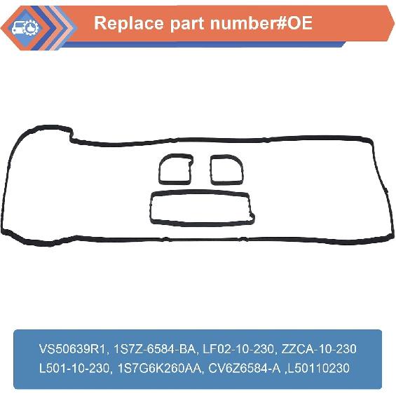 Engine Valve Cover Gasket Compatible with Vehicle Escape Focus Fusion Ranger 200