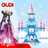 Genuine Ye Luoli Building Blocks Educational Toy for Girls - Small Particle Castle Puzzle