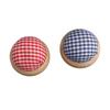 Storage Fabric DIY Craft Wood Bottom Needle Holder Sewing Accessories Needle Pillow Pin Cushion