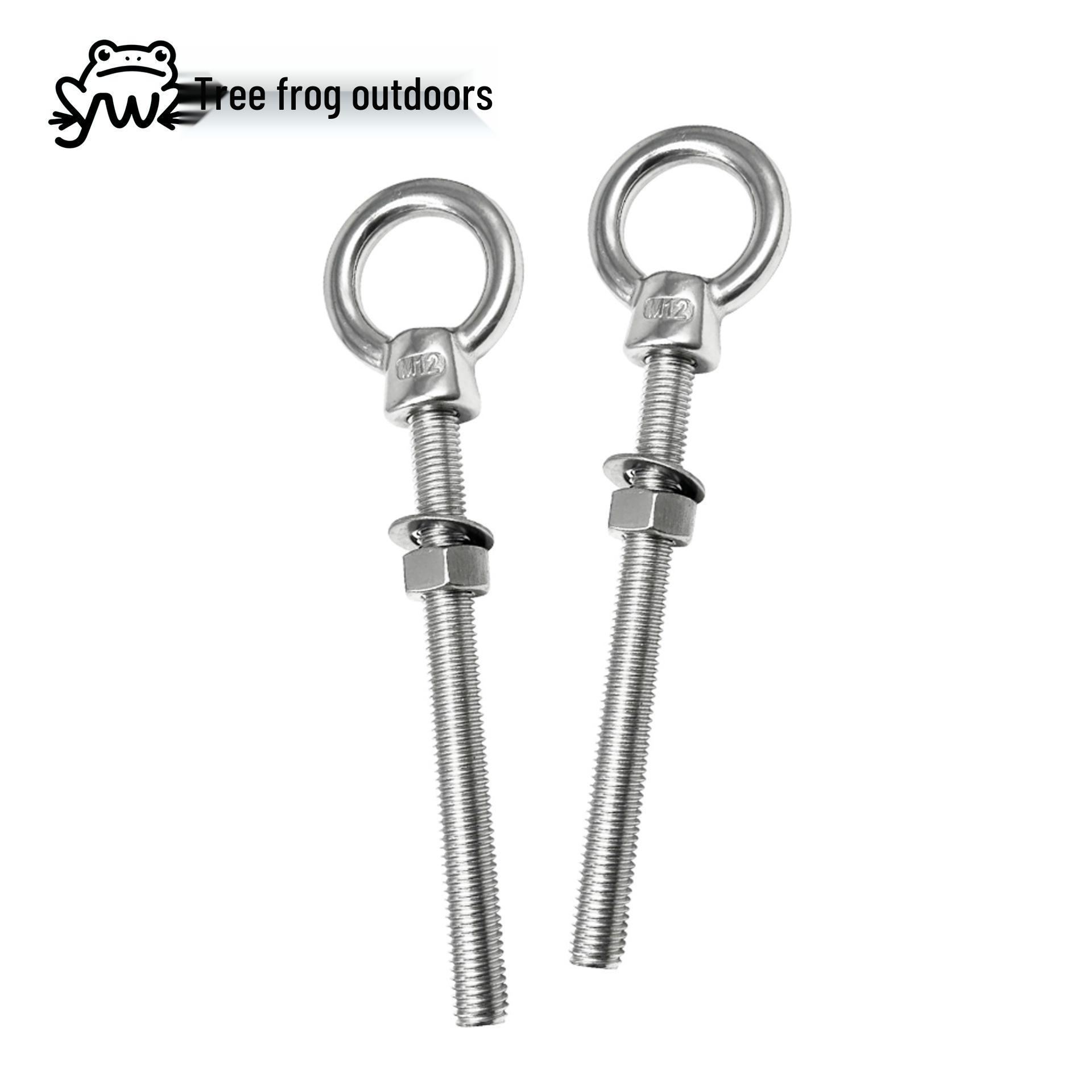 

Нержавеющая сталь JIS1169 Удлиненный резьбовой lifting eye bolt для подвешивания гамака M6, Length 60mm