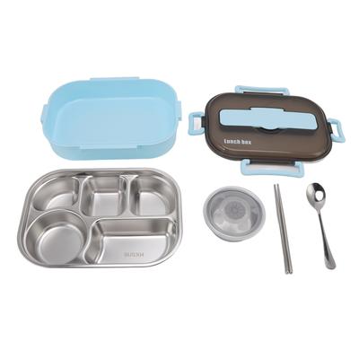 Lunch Container Box Stainless Steel Thermal Lunch Storage Box with Soup Bowl Chopsticks Spoon for Adults Children
