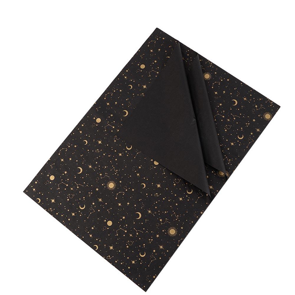 20 Sheets/Pack Starry Sky Tissue Paper Stars Moon Constellations Pattern Gift Wrapping Paper Christmas New Year Wrap Paper