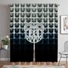 Radiohead Cortinas para Dormitorio Cortinas Modernas para Sala de Estar 2 Piezas Decoración de Halloween Visillos Cortina Blackout Separador Niño