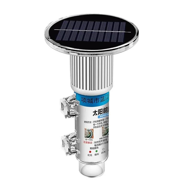 Solar-Powered Net Marker Light – Waterproof Flashing Light for Fishing Boats & Marine Use (Lures Fish, IP67 Rated)