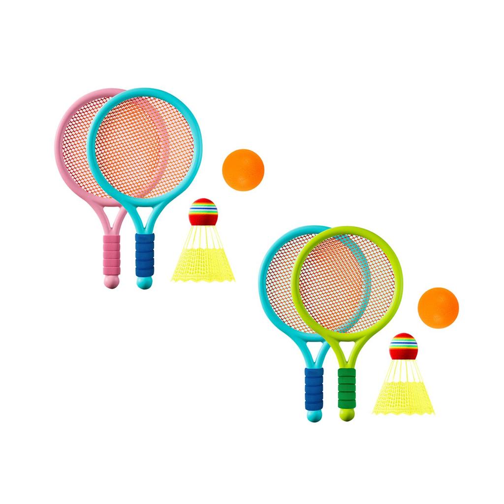 Children's Badminton Tennis Set Gift Tennis Racquets Set for Games Backyard