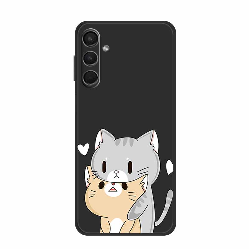 For Samsung A24 Cases A14 A24 A54 A34 5G Lovely Painted Cat Soft TPU Silicon Cover For Samsung Galaxy A54 5G Cover A 24 Bag