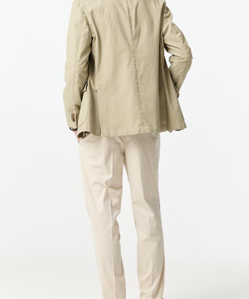 Man On The Boon Stretch Cotton Garment Washed Jacket_Beige 4714102001