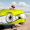 New Cartoon Big Eyes Microfiber Printed Beach Towel Mountain Climbing Yoga Beach Swimming Running Absorbent Soft Towel