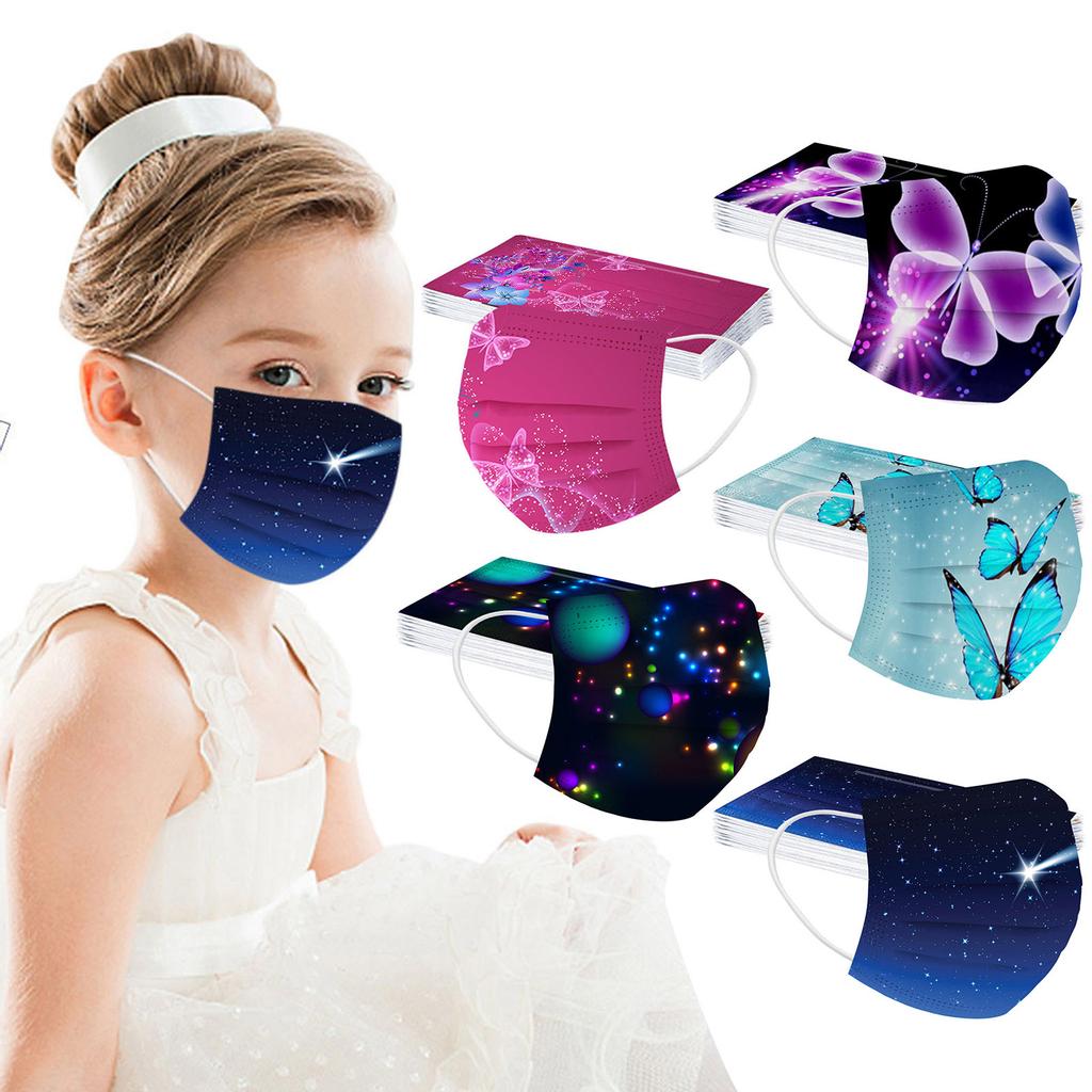 Child Kids Mask Disposable Face Mask Industrial 3Ply Ear Loop 50PC Mask