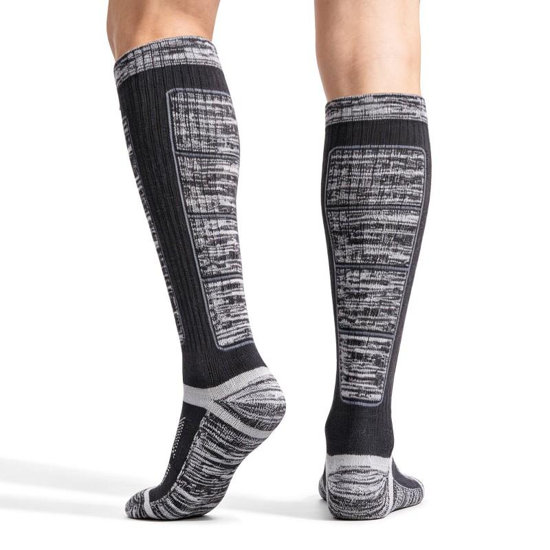 Merino Wool Ski Socks High Calf Thick Warm Winter Sports Men Women Anti-Slip Antibacterial