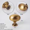 1Pcs Retro Wardrobe&Kitchen Cabinet Pull Antique-Bronze Cabinet Handle American Single-hole Drawer Knob Furniture Handle