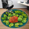 1pc Rose Stained Glass Chair Carpet for Office  Machine Washable Rug for Office,  Good Gift for Family or Friends Yy251225201