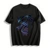 Dark Style Domineering Dragon Print Cool Casual Unisex T-Shirt Pure Cotton T-shirt