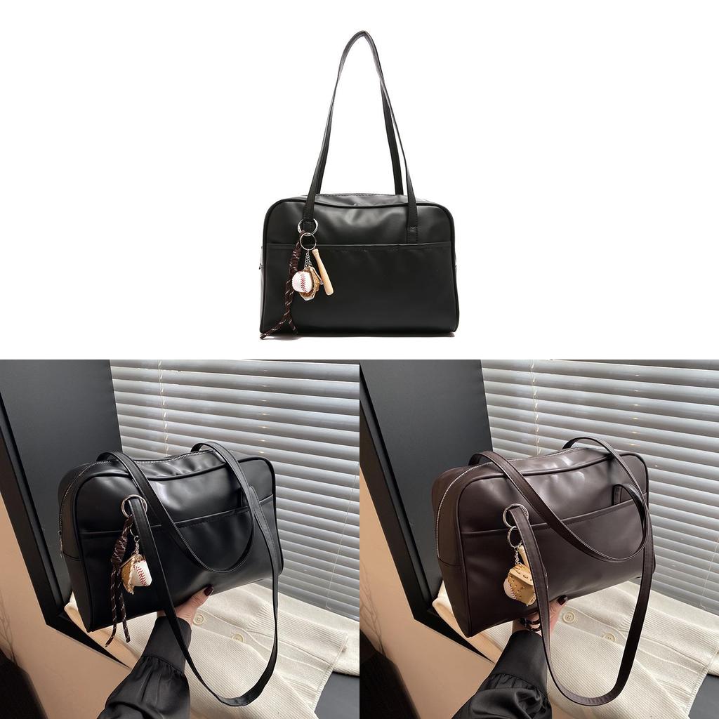 Street Style Pu Tote Bag For Women With Large Capacity And Zipper Closure For Daily Use