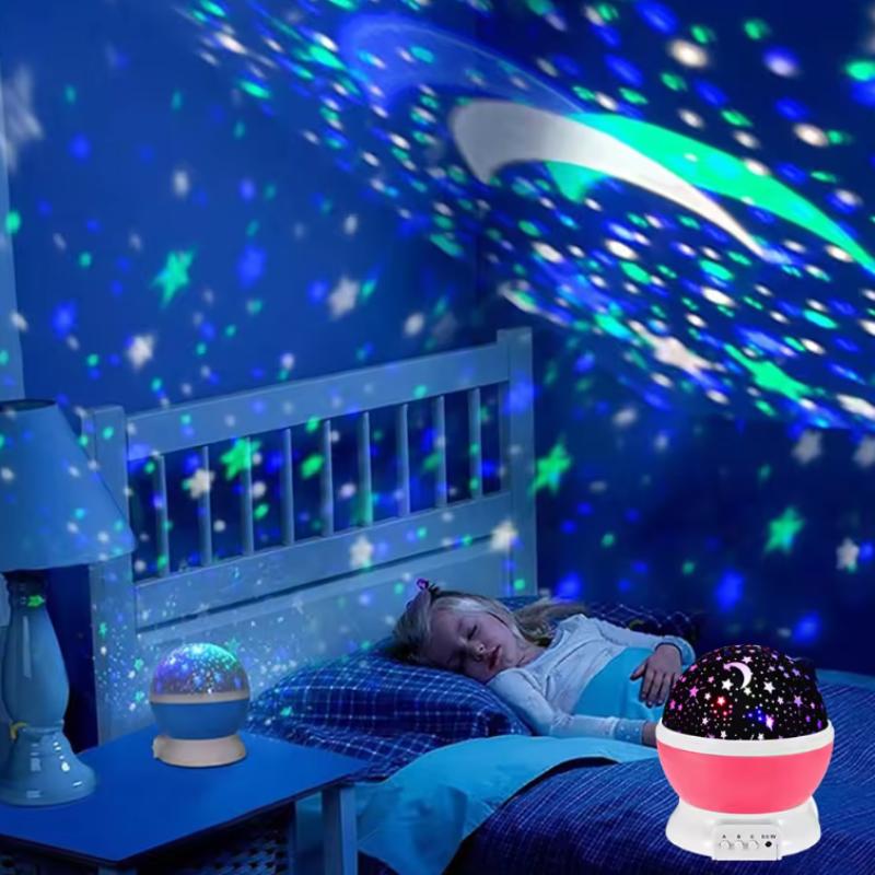 Night Lamp Projector Starry Sky Night Light Projector Decor Lamp Rotating Starry Moon Galaxy Projector Table Light