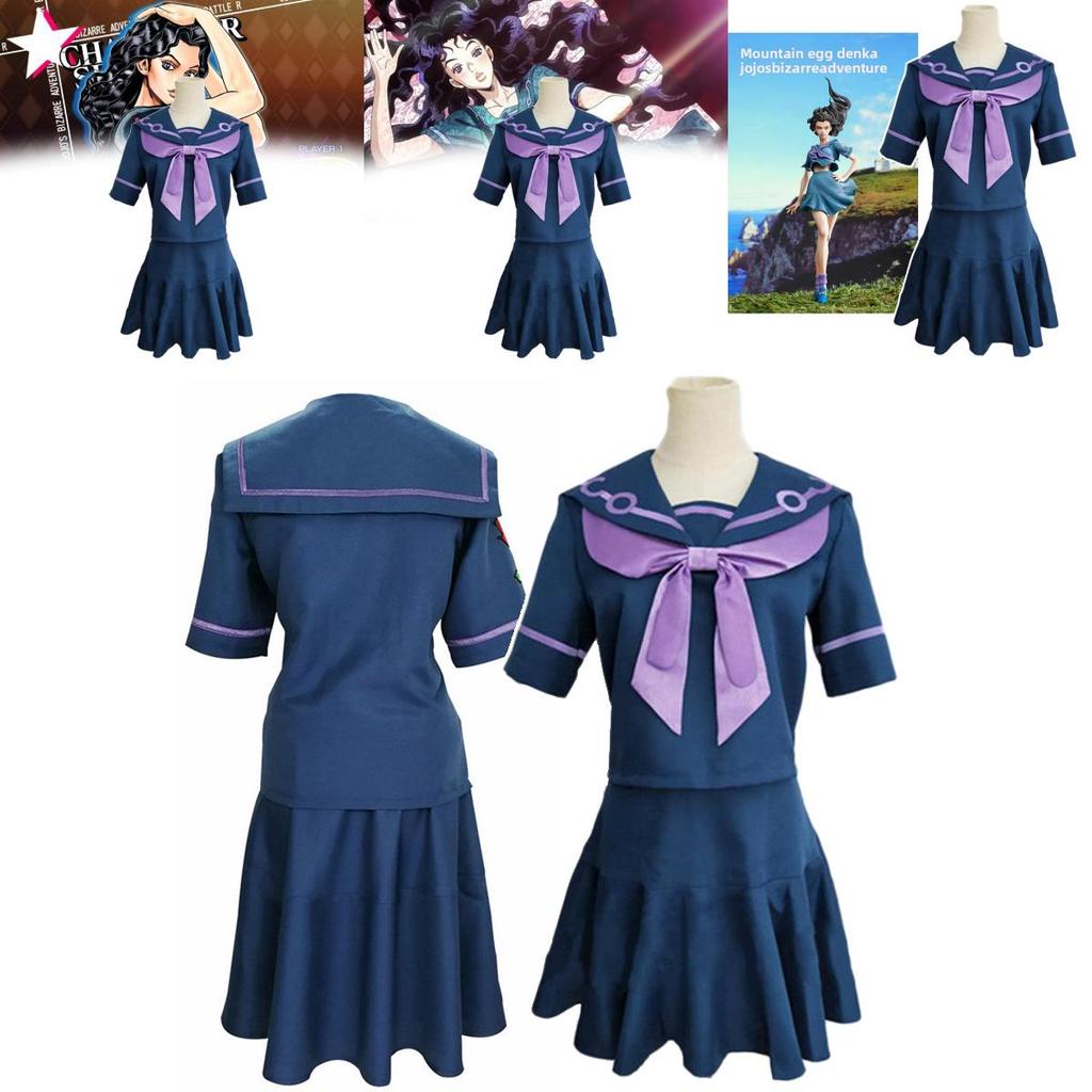 Jojos Bizarre Adventure Yamagishi Yukako Cosplay Costume With Polyester Fabric For Anime Role Play