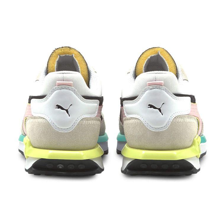 Puma City Rider Weiß Petrol Rosa Unisex Sneaker 382044-05