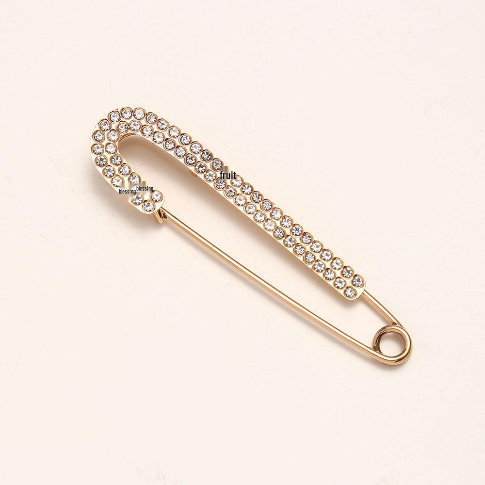 Exquisite Damen-Strass-Perlenbrosche: Anti-Exposition, Taillenformend, Cardigan-Accessoire.