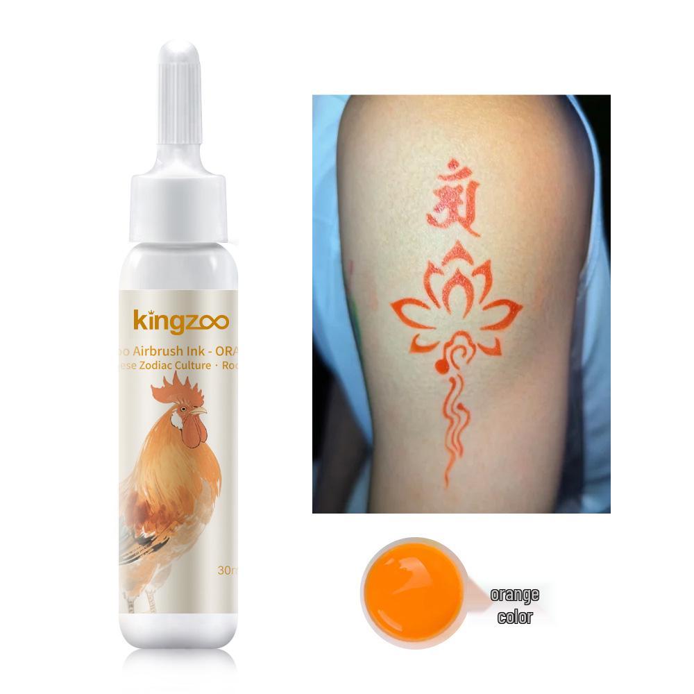Colorante Temporaneo per Tatuaggi ad Aerografo Impermeabile - Pigmento Pittura per Corpo Realistico, Non Sbiadisce