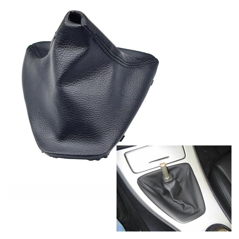 VYL for Car Shift Gear Stick Manual Shift Boot Black Leather Boot with Frame E30 E36 E39 E46 E81 E82 E87 E88 E90 E91 E92 E93