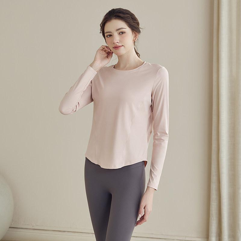 

Women s Quick-Dry Long Sleeve Yoga & Running Top - Slimming Fit, Autumn Cover-Up XL (125-140 jin)