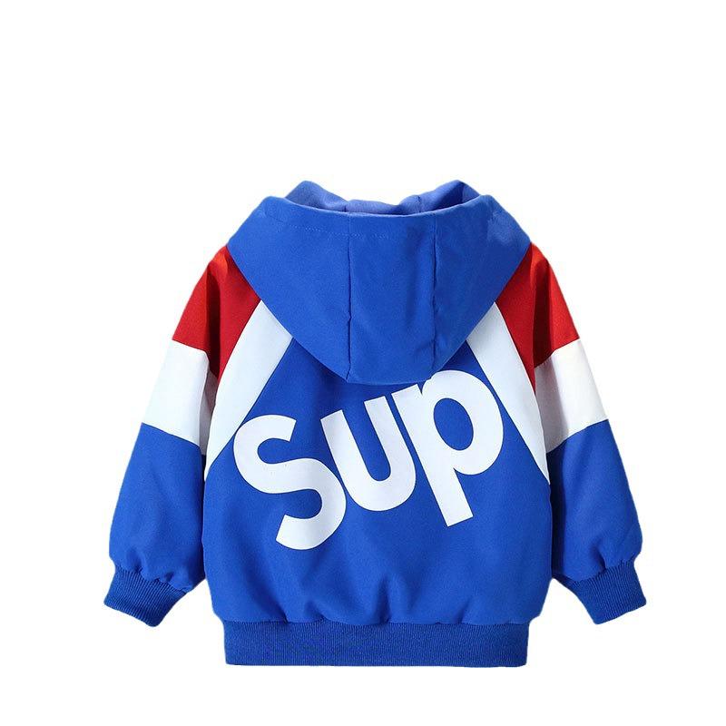 Boys' Trendy Brand Hooded Sweatshirt Jacket for Spring/Autumn 2025 - Stylish and Lightweight Streetwear Top