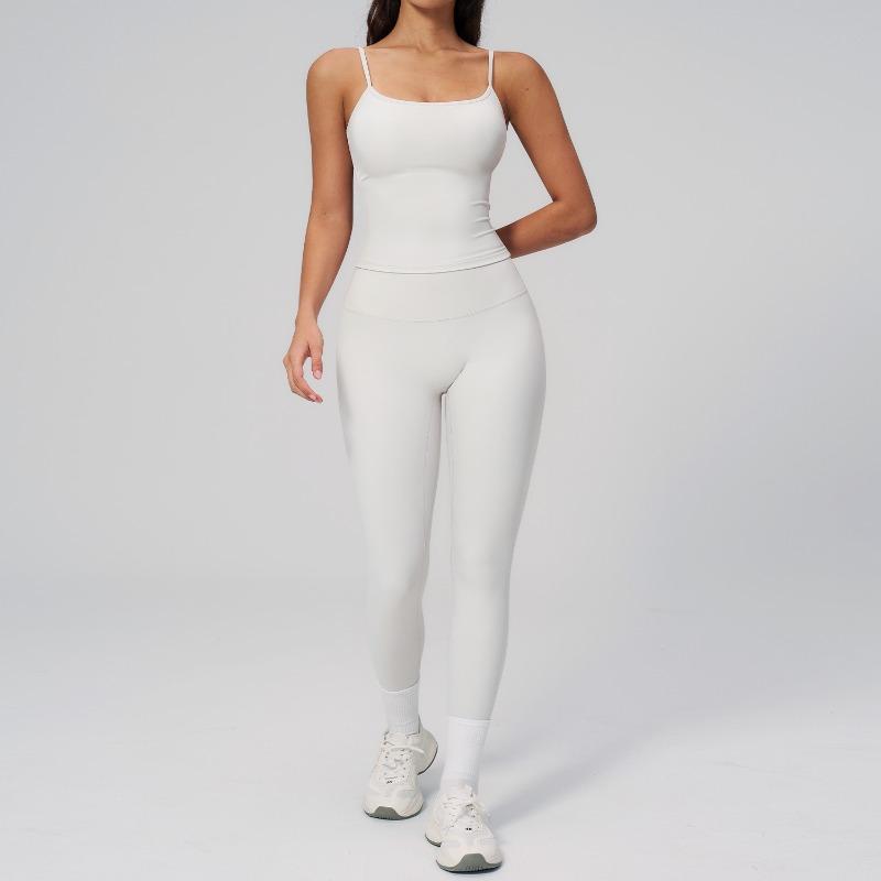 Sling vest breathable quick drying slim fit high elastic hip lift fitness trousers yoga suit women
