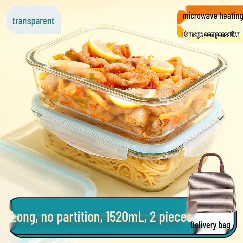 Qiwei Large Capacity Glass Lunch Box