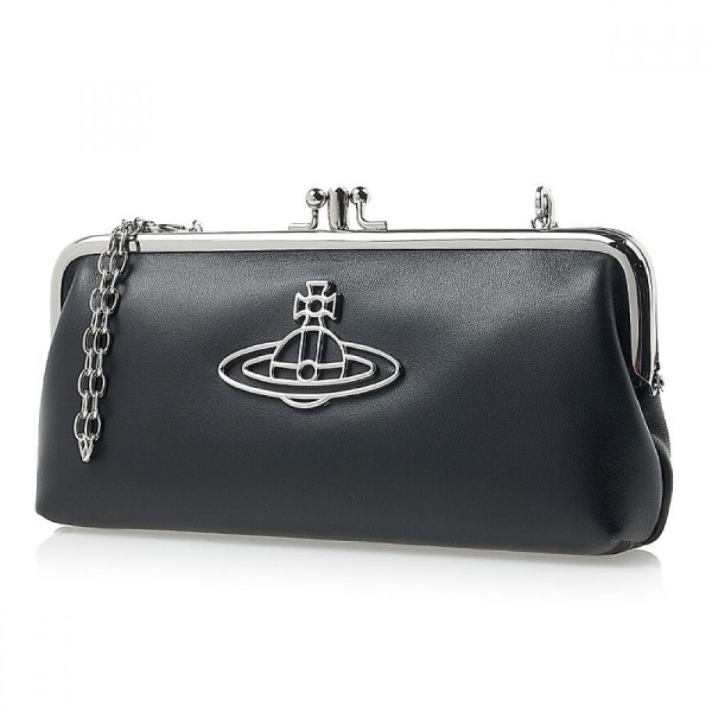 Vivienne Westwood Chain Wallet Napa Thin Line Prime Purse 52020068 L001l N403  9