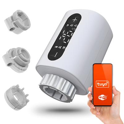 Inteligentny Termostat Zawór Głowica Grzejnikowy Z Lcd Smart Home Tuya Wifi