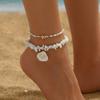 Pearl Foot Chain Shell Beach Jewelry Fashion Beaded Anklet  Jewelry