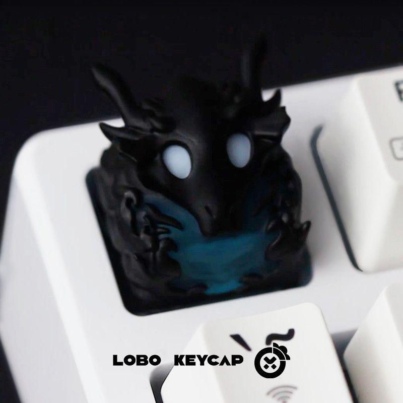 Shadow Legion Translucent Anime Resin Keycaps - Personalized, Cartoon-Inspired Mechanical Keyboard Accessories