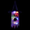 Halloween Hanging Glowing Ghost Hat Lights Decoration Glowing Witch Hat alloween Party Props for Outdoor, Yard, Tree