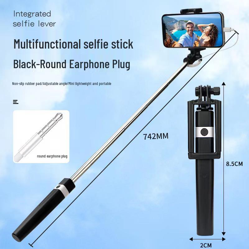 

Compact Folding Selfie Stick for Android Type-C - Mini Wired Control, Portable Telescopic Design, Perfect Gift